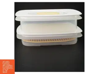 Tupperware plastikopbevaringsbokse fra Tupperware (str. 2 styk. 26 x. 18 cm)