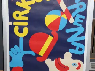 Stor indrammet Cirkus Arena plakat af Arnoldi