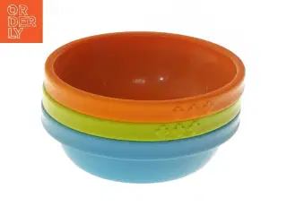 Farvede IKEA plastikskåle sæt, 3 stk fra IKEA (str. 3 styk, ø 13 cm)