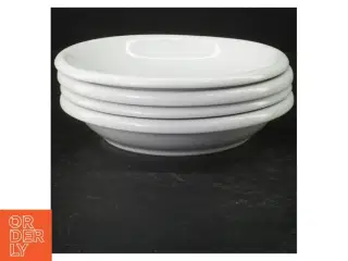 Sæt af 4 hvide tallerkener fra IKEA (str. 4 styk. ø. 19 cm)