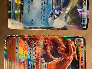 2 jumbo pokemon kort og 3 mønter