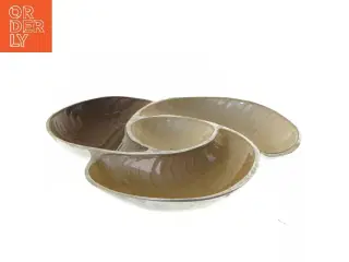 Gylden serveringsskål fra Home Centre (str. Ø 25 cm)