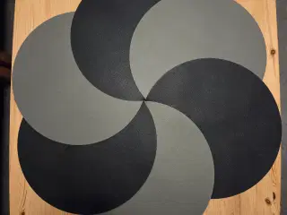 Vendbar dækkeserviet Ø38 cm