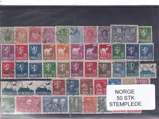 Norge Samling - 50 Stk.  - Stemplet