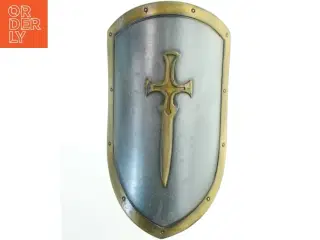 Middelalder-rustningsskjold fra Epicarmoury (str. 60x32 cm)