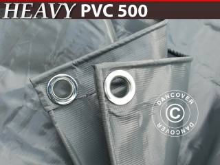 Presenning 6x8m, PVC 500g/m², Grå