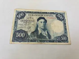 500 Pesetas 1954 Spain