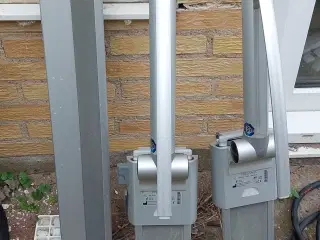 Toilet arm støtter