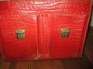 Retro KÆRNELÆDER Skoletaske.