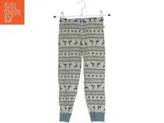 Børneleggings med rensdyrmønster fra Joha (str. 104)