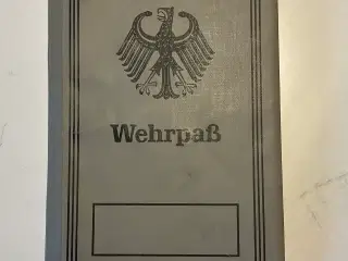 Ældre tysk Wehrpass