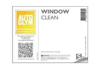 Label Autoglym Window Clean