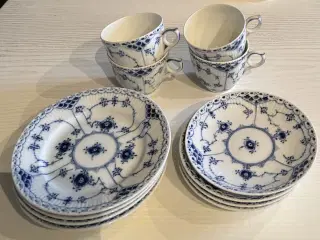 Kopper med underkop og tallerken, Royal Copenhagen