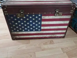 Stor opbevaringskasse/kuffert I vintagestil 