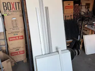 IKEA PAX 75x201cm stænger, hylder & skydedørspar.