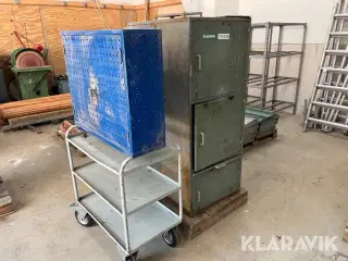 Værktøjsskabe og rullevogn - 4 dele