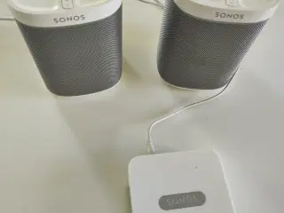 Sonos Play 1, 2 Stk sælges samlet