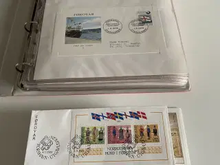 Færøerne førstedags kuverter 1976 til 1986