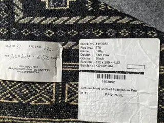 Orientalsk tæppe, pakistansk håndvævet 
