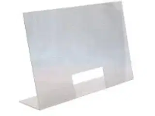 8 stk. Nyseskærm transparent B750xD180xH480 mm Med åbning B250xH120 mm Akryl