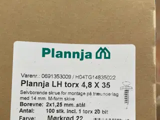 Selvborende skruer til tag