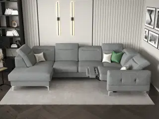 MALI MAX II HJØRNESOFA MED RELAX FUNKTION 165x350x185 CM