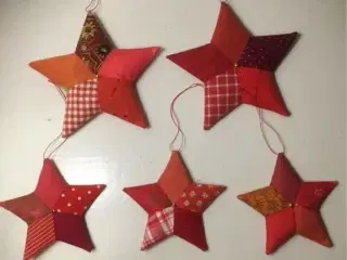 Unika  julestjerner patchwork  julepynt