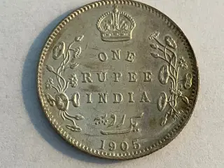 One Rupee India 1905