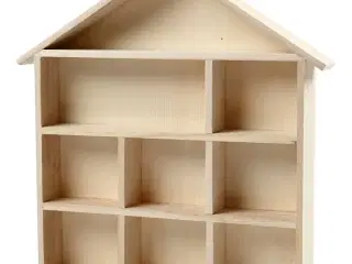 Elegant Sættekasse i Lyst Træ med 9 Rum