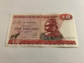 10 Dollar Zimbabwe