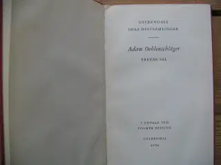 Adam Oehlenschläger. Freyas sal. fra 1956