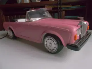 Barbies lyserøde Rolls Royce bil med lys