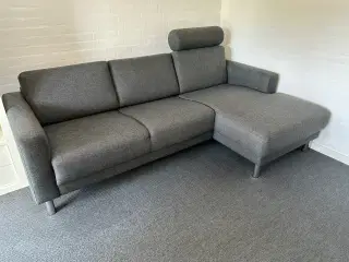 Sofa med chaiselong (3 pers)