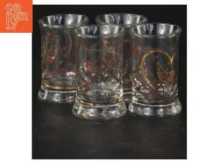 Holmegaard glas med fuglemotiv fra Holmegaard (str. 6 cm)