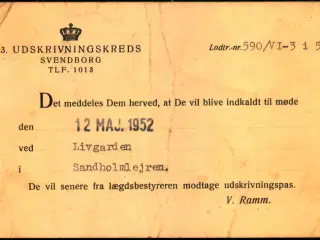 3 de Udskrivningskreds - Svendborg - u/n - Brugt
