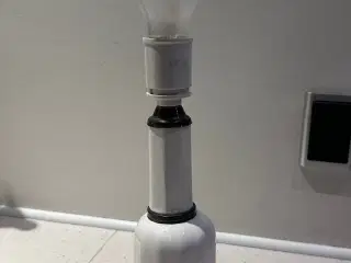 Heiberg hvid bordlampe 