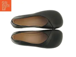 Sort ballerina sko (str. 38 1/2)
