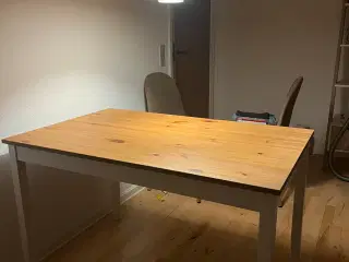 Lerhamn Ikea Spisebord med hvid/træ look