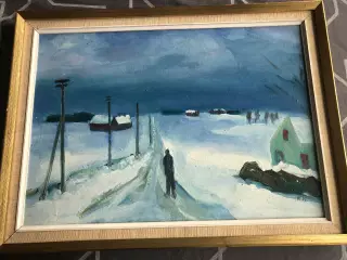 "Januar 71" - maleri Knud Kristensen