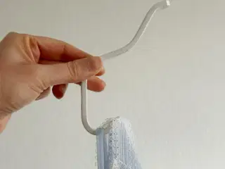 Hvid retroknag, metal