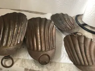 Muslingeskaller i kobber 