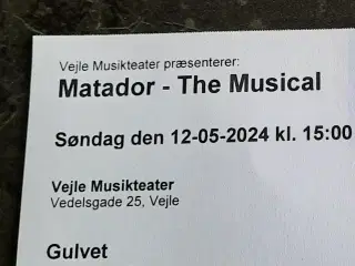 Matador musical billet.