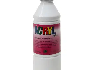 Akrylmaling, hvid, 500ml/ 1 fl.