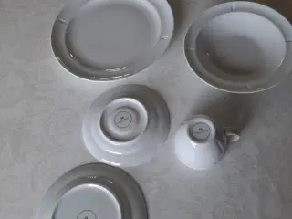 Hvid Grand Cru Rosendahl spisestel