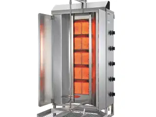 Kebab & Shawarma grill til gas – 120 kg kød