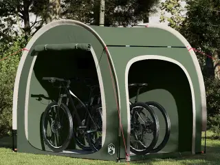 Cykelopbevaringstelt med tag Grøn 218 x 156 x 180 cm