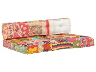 Hynde til pallesofa stof patchwork flerfarvet