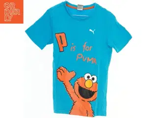 Børne T-shirt med Elmo Print fra Puma (str. 140)