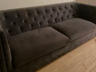 Velour sofa