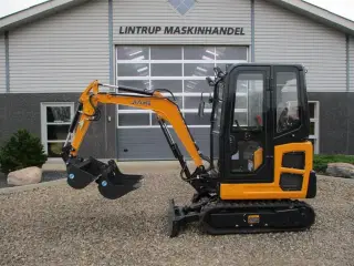 JIAHE JH18 MKII med Kubota motor og Danske CP hurtiskifte og skovlpakke.